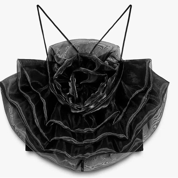 ZARA FLORAL ORGANZA TOP - Picture 8 of 8